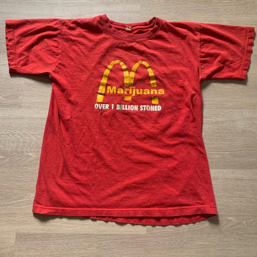 Vintage McDonalds Parody Comedy T Shirt Mens Medium